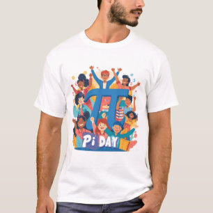 Camiseta Diseño de celebración del equipo del Día de Pi