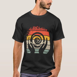 Camiseta Diseño de cerámica de hormigón retro para troncos 