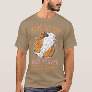 Camiseta Diseño de cerdo guineano para niños de 3 años