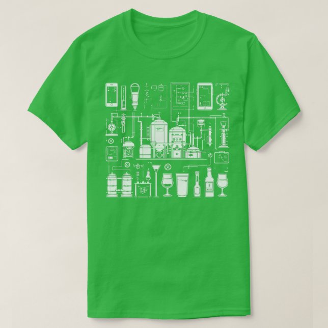 Camiseta diseño de cervecería 1 (Diseño del anverso)