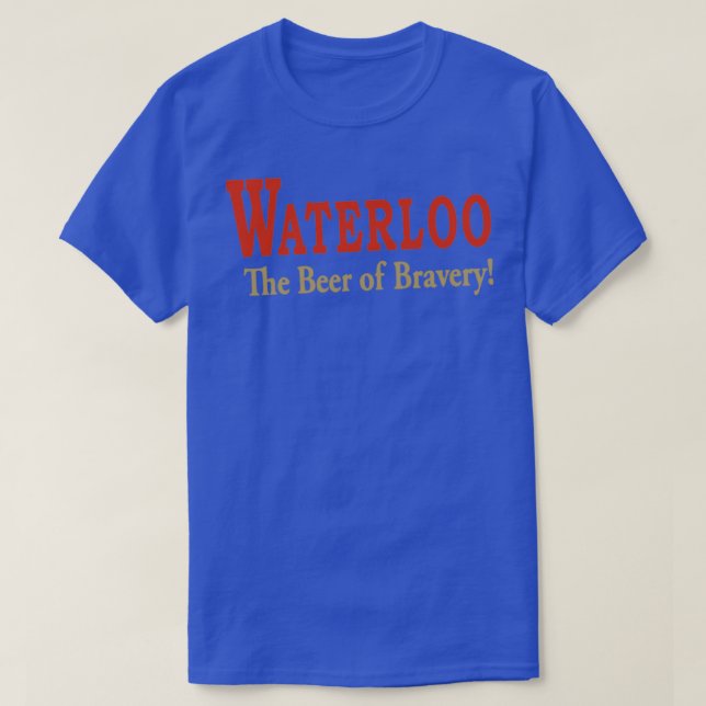 Camiseta Diseño de cervecería Vintage Waterloo (Diseño del anverso)