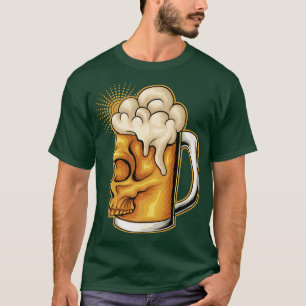 Camiseta diseño de cerveza de vidrio, amor a la cerveza 