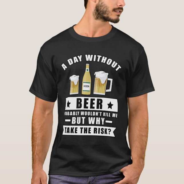 Camiseta Diseño de cerveza divertido (Anverso)