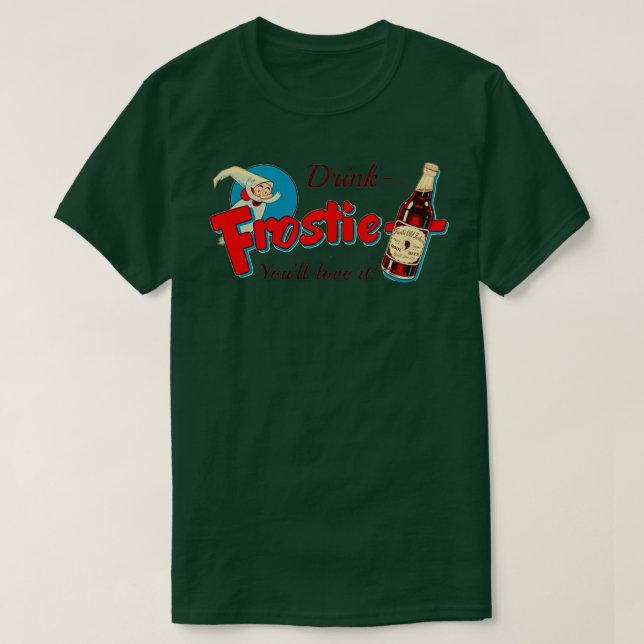 Camiseta Diseño de Cerveza Raíz de Frostie Vintage (Diseño del anverso)
