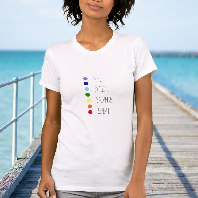Camiseta Diseño de Chakra simple con equilibrio de sueño (Subido por el creador)