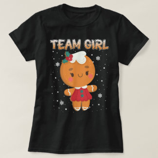 Camiseta Diseño de chica del equipo de pan de jengibre lind