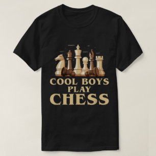 Camiseta Diseño de chicos geniales juegan ajedrez