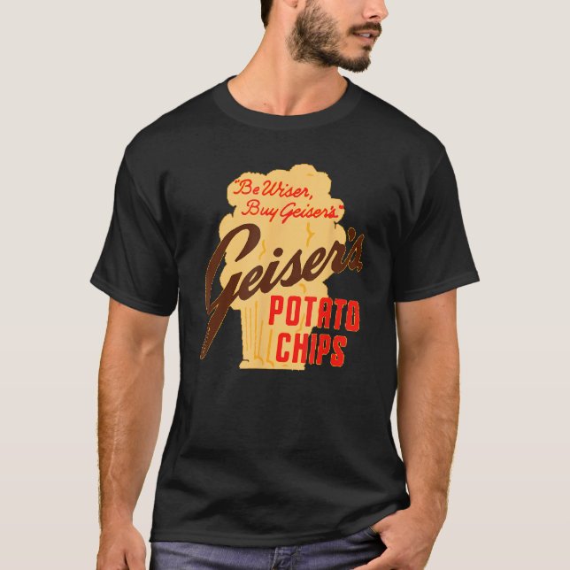 Camiseta Diseño de chips de papa de Geiser (Anverso)