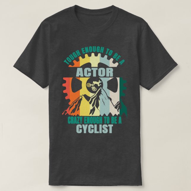 Camiseta Diseño de ciclismo de actor (Diseño del anverso)