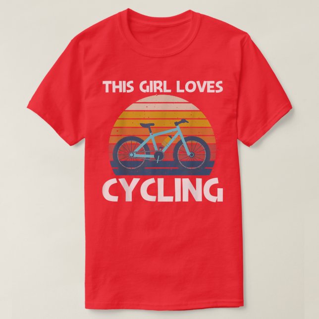 Camiseta Diseño de Ciclismo Guay Para Chicas Mujeres Bicicl (Diseño del anverso)