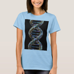 Camiseta Diseño de ciencia de lujo con perla iridiscente y