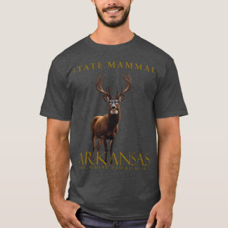 Camiseta Diseño de ciervo de cola blanca de Arkansas