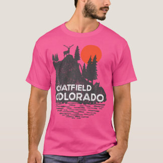 Camiseta Diseño de ciervos naturales de camping de senderis