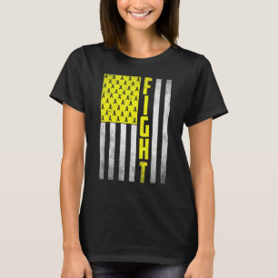 Camiseta Diseño de cinta amarilla con bandera de Estados Un