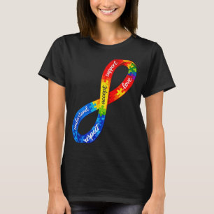 Camiseta Diseño de cinta de infinito de autismo una neurodi