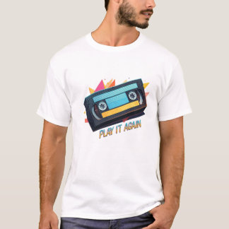 Camiseta Diseño de cinta Neon Retro Sunset