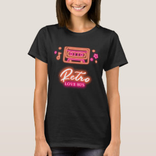 Camiseta Diseño de cintas de cassette con estilo de moda re