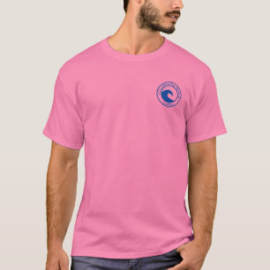 Camiseta Diseño de Círculo de Olas del Océano Azul de la pl