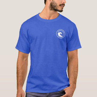 Camiseta Diseño de Círculo de Olas del Océano Blanco NJ de