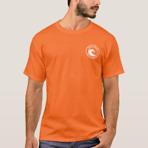 Camiseta Diseño de Círculo de Ondas del Océano Blanco de la