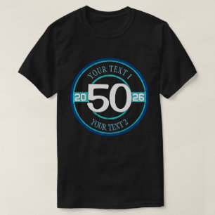 Camiseta Diseño de Círculo Personalizado Personalizado