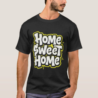 Camiseta Diseño de Cita Acogedora Home Sweet Home
