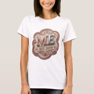 Camiseta Diseño de cita Artística Silver ME EST 2004