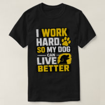 Diseño de cita de amante de perro que trabajo duro