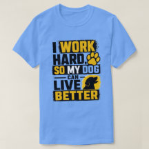 Diseño de cita de amante de perros que trabajo dur