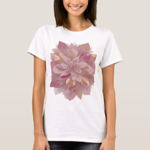 Camiseta Diseño de cita de FLOWER POWER plateado que llama