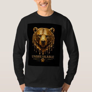 Camiseta Diseño de cita de fuerza inquebrantable de oso 🐻