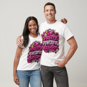 Camiseta Diseño de cita de gimnasio rosa implacable bastant