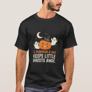 Camiseta Diseño de cita de Halloween de fantasma de calabaz