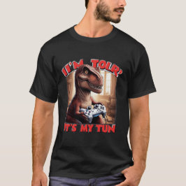 Camiseta Diseño de cita de jugador de T-Rex divertido
