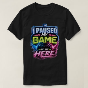Camiseta Diseño de cita de jugador retro neón