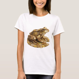 Camiseta Diseño de cita de rana embolsada de plata vibrante