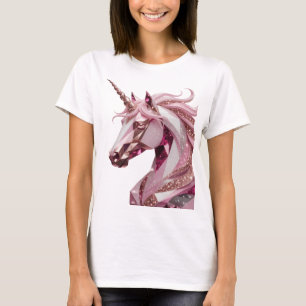 Camiseta Diseño de cita de UNICORNIO dorado vibrante