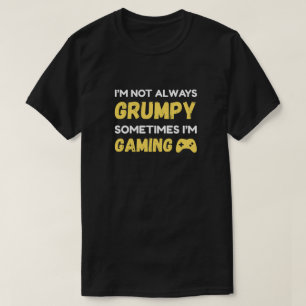 Camiseta Diseño de cita divertida de jugador gruñón