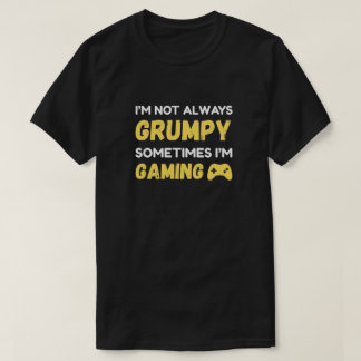 Camiseta Diseño de cita divertida de jugador gruñón