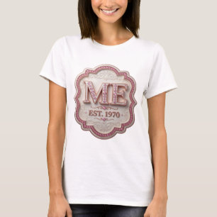 Camiseta Diseño de cita Dynamic Gold ME EST 1970