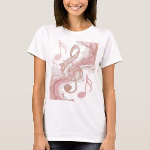 Camiseta Diseño de cita Edgy Silver MUSIC IN THE AIR