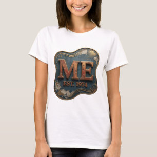 Camiseta Diseño de cita Fresh Gold ME EST 1974