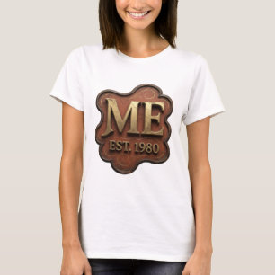 Camiseta Diseño de cita Fresh Gold ME EST 1980