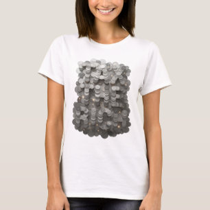 Camiseta Diseño de cita gris crujiente IMPUESTO A LOS RICOS