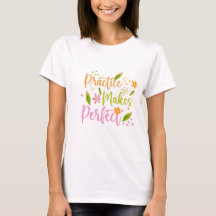 Diseño de cita inspiradora La práctica hace la per