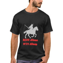 Diseño de cita motivacional Ride Alone Win Alone |
