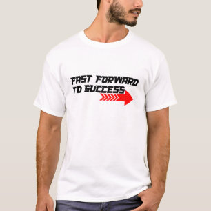 Camiseta Diseño de cita motivacional roja negrita - Avanzar