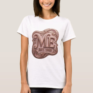 Camiseta Diseño de cita Trendy Gold ME EST 1985