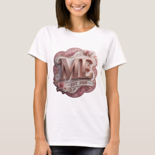 Camiseta Diseño de cita Witty Gold ME EST 1980