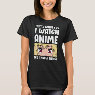 Camiseta Diseño de citas animadas   Veo a Anime
